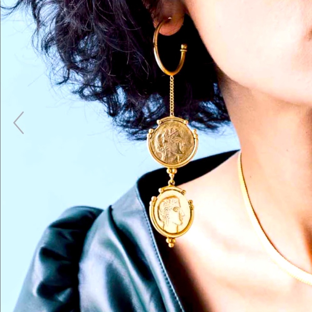 Mismatched hoop earrings